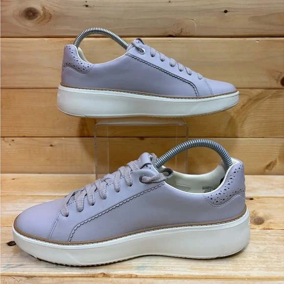 Cole Haan Grandseries Grand Pro Topspin Leather Platform Sneakers Womens 9 B - Picture 2 of 8